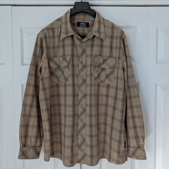 Levis Signature Plaid Shirt Beige - Size XL - Picture 2 of 12